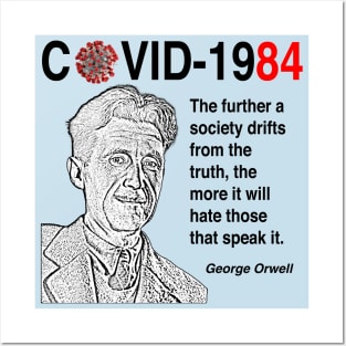 George Orwell. Covid-1984 Posters and Art